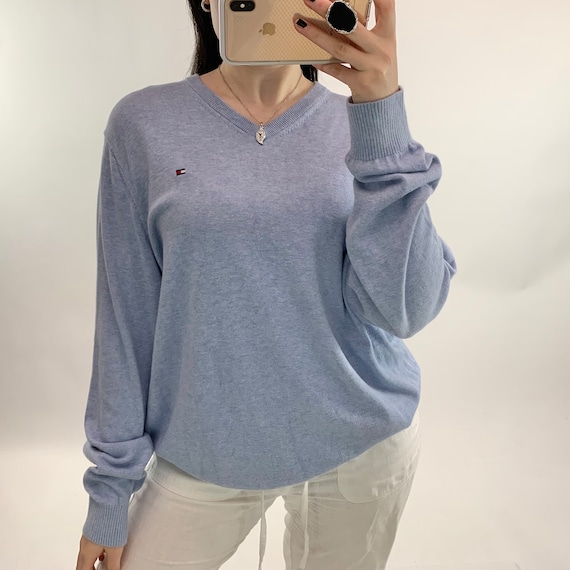 Light Blue Tommy Hilfiger Jumper Etsy Ireland