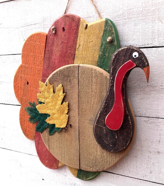 Rustic Thanksgiving Turkey Thanksgiving Door Sign Etsy