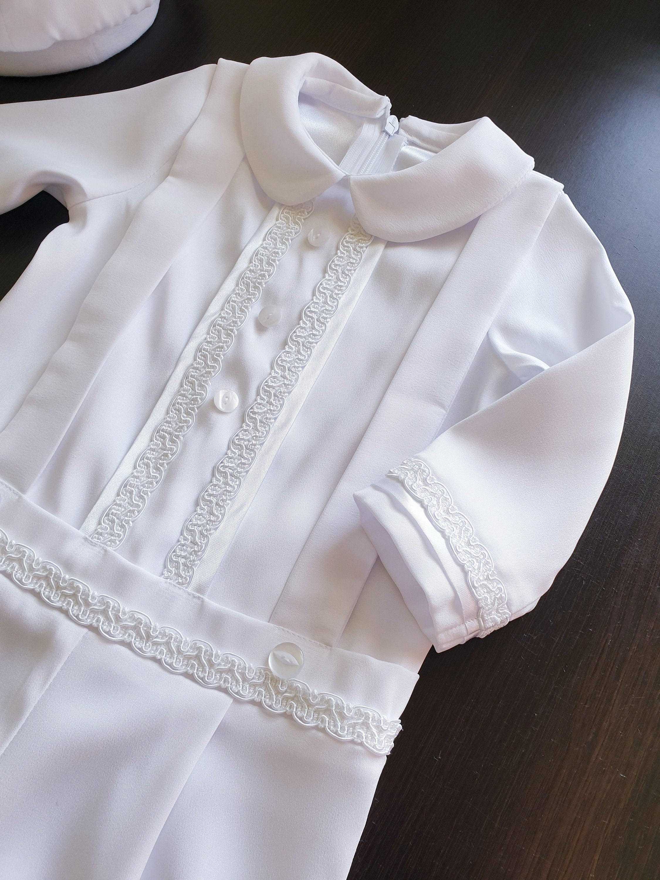 Toys & Games Infant boy gown Baby boy baptism outfit Toddler outfit Christening gowns Satin