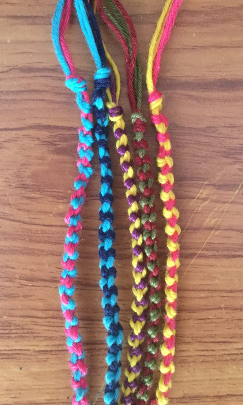 Friendship Bracelets Bulk Order Double chain knot 10 Custom Etsy