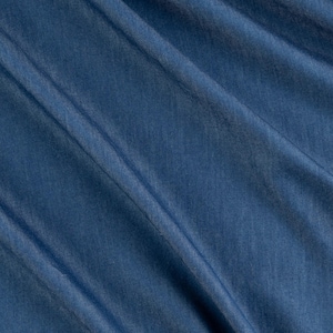 Tencel Baumwolle Denim Chambray Stoff in See Blau, für Hemden & Button Ups Bild 1
