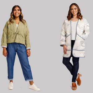 Hovea Quilted Jacket Sewing Pattern | Size 0-20 | Megan Nielsen Patterns