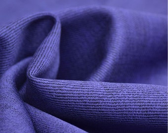 Soft Italian Cotton Denim Fabric in Ultraviolet Purple | Premium midweight colored denim for apparel