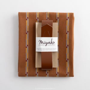 Furoshiki Bag Kit with Fableism Track Stripes in Umber