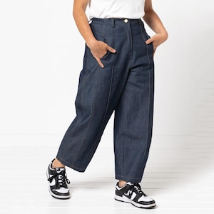 Twig Barrel Leg Jeans Printed Sewing Pattern by Style Arc, US Sizes 0-26