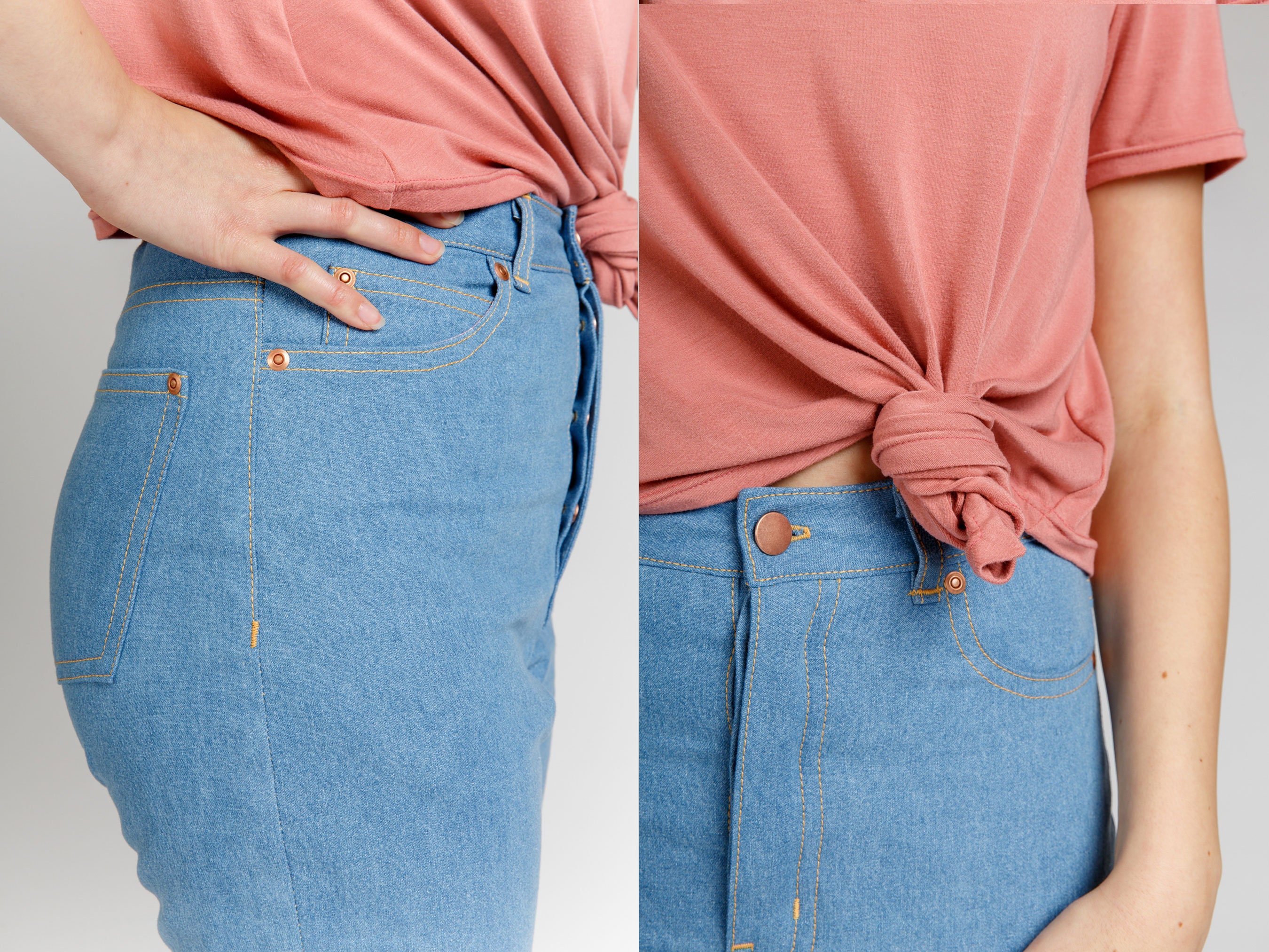 Dawn Jeans Sewing Pattern | Size 0-20 | Megan Nielsen Patterns | Button ...