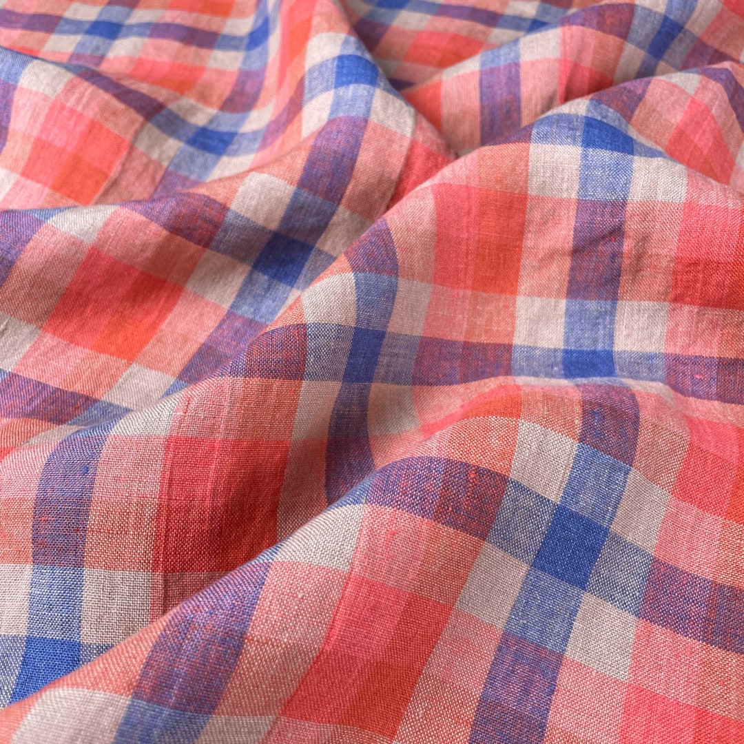 Winter Hymn Laundered Linen Gingham Check Fabric main image 0
