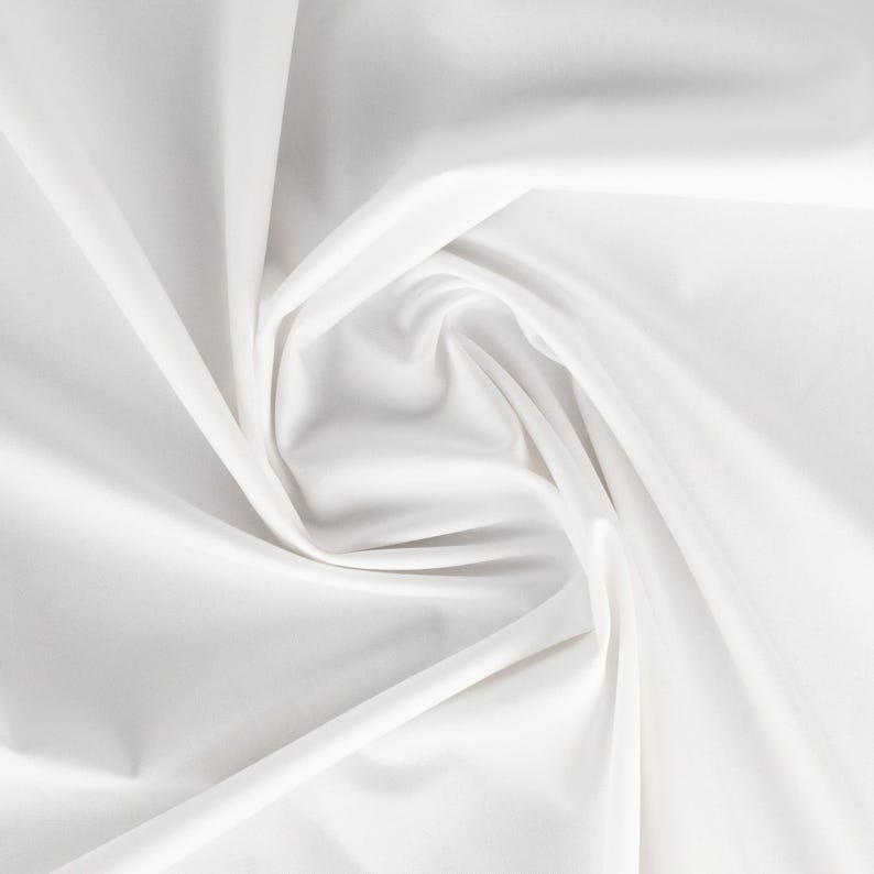 Relaxed Organic Cotton Twill Fabric in White | Midweight 7oz, Great for pants, chore coats, jackets, bags image 4