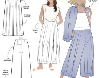 Patron Couture Style Arc Rumi – Jupe Et Pantalon Taille élastique, Tailles 46 à 48