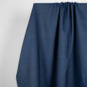 Tencel Baumwolle Denim Chambray Stoff in See Blau, für Hemden & Button Ups Bild 6