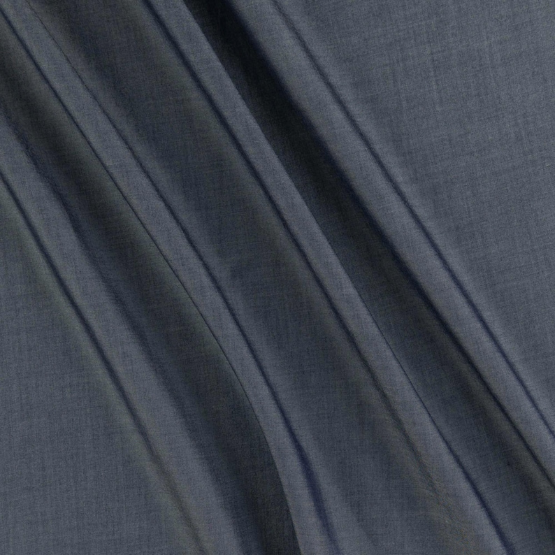 Italian Tencel Chambray Fabric in Steel Blue, for Shirts & Button Ups image 1