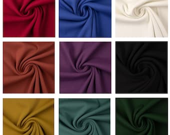 Heavy Cotton Ribbing Fabric for Neckbands, Cuffs, Sweatshirts | Oeko-Tex Certified Nontoxic Cotton from Germany