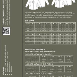 Beachcomber Jacket Men's Sewing Pattern by Friday Pattern Company - Etsy