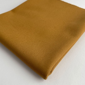 Relaxed Organic Cotton Twill Fabric in Mustard Yellow | Midweight 7oz, Great  for pants, chore coats, jackets, bags
