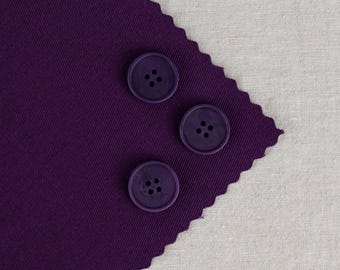 20mm Blaze Corozo Buttons in Plum - Eco-Friendly Fasteners for Sustainable Fashion