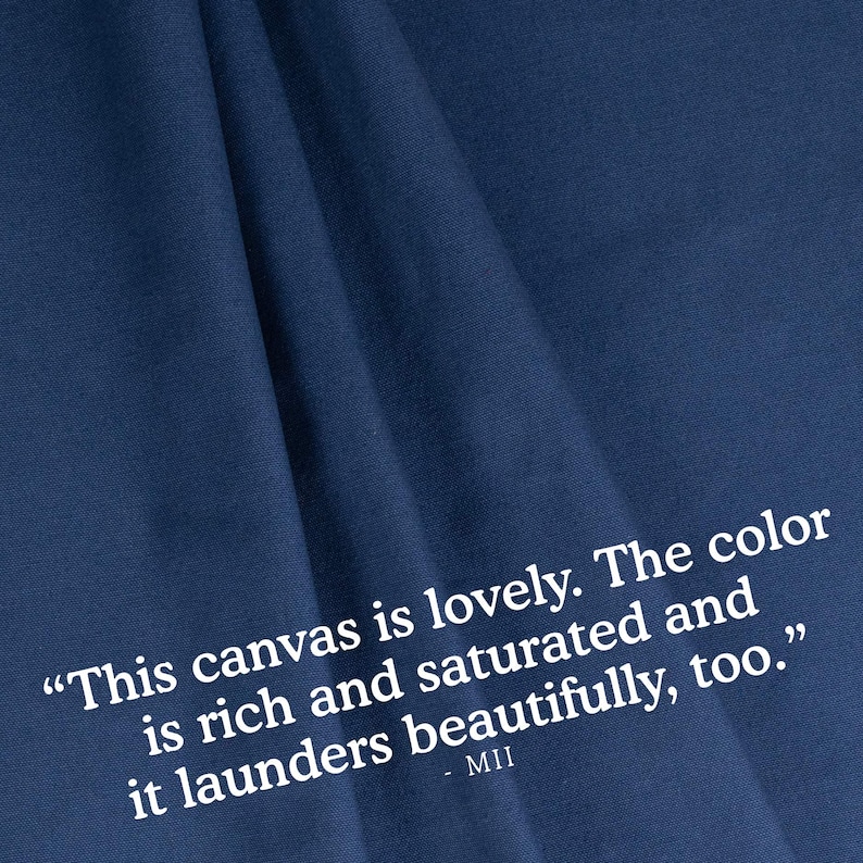 Organic Cotton 10oz Canvas Duck Fabric, Strong, smooth and durable, perfect bottomweight for pants, overalls, chore coats, and bags image 8