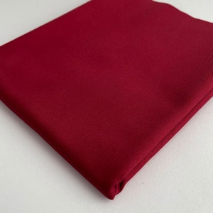Relaxed Organic Cotton Twill Fabric in Fire Brick Red | Midweight 7oz, Great for pants, chore coats, jackets, bags