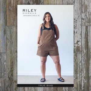 Patrón de costura para overol Riley de True Bias, tallas grandes 14-32