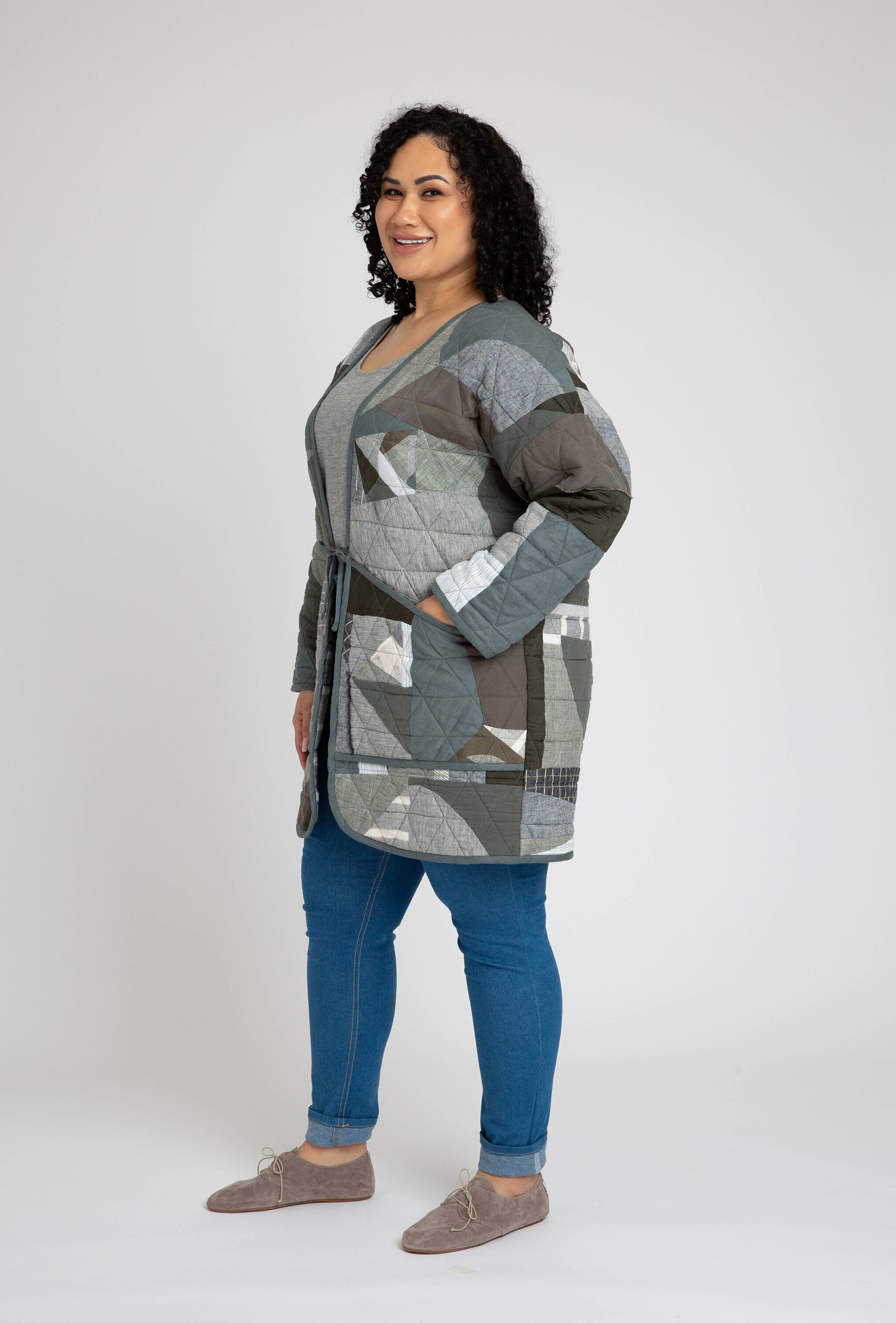 Hovea Quilted Jacket Pattern Plus Sizes 1434 Megan Etsy