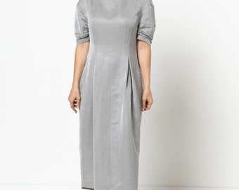 gertrude designer dress Sewing Pattern by Style Arc, US Sizes 0-18, Fitted With Princess Seams, Inverted Pleats, & Ruched Raglan Sleeves Size:FR 34 R.Vivimos Womens Summer Boho aknieriemen Dress style The Gertrude Dress