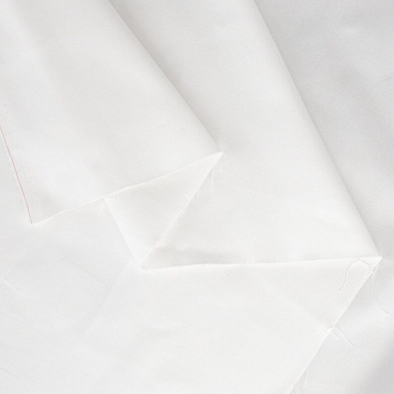Relaxed Organic Cotton Twill Fabric in White | Midweight 7oz, Great for pants, chore coats, jackets, bags image 3