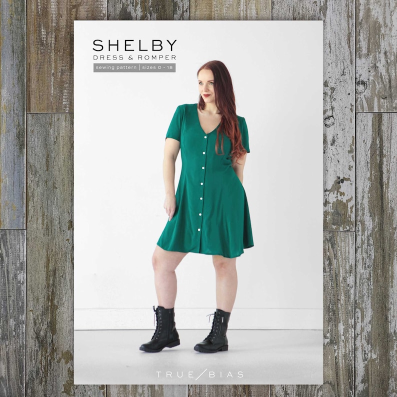 Shelby Dress & Romper Sewing Pattern by True Bias, Size 0-18 image 1