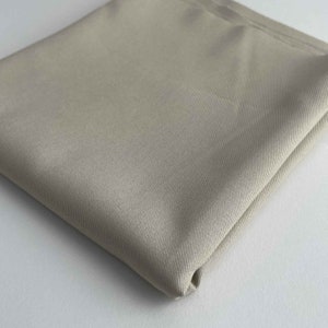 Relaxed Organic Cotton Twill Fabric in Stone Gray for Clothes & Accessories | Midweight 7oz, Great  for pants, chore coats, jackets, bags