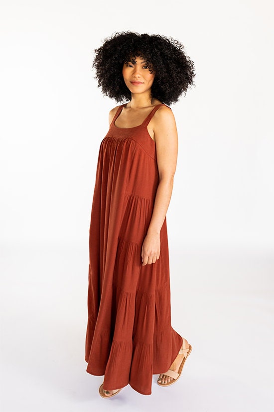 Marcel Dress and Tank Top Sewing Pattern by Chalk & Notch (sizes 0-30 ...