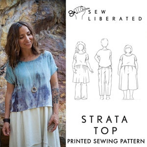 Strata Top Sewing Pattern by Sew Liberated