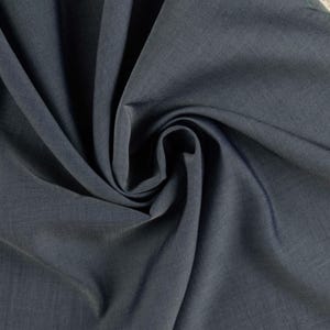 Italian Tencel Chambray Fabric in Steel Blue, for Shirts & Button Ups image 4