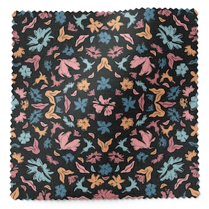 Floral Ecovero Rayon Fabric in Magestic