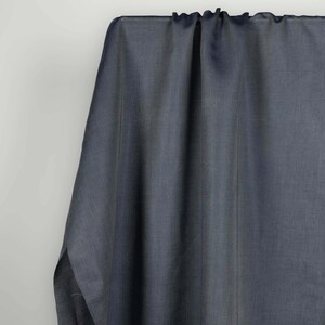 Italian Tencel Chambray Fabric in Steel Blue, for Shirts & Button Ups image 6