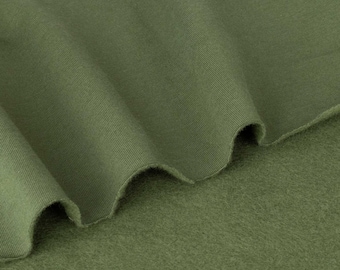 Bamboo Cotton Dream Fleece in Garden | Heavy weight, super soft, stretch sweatshirt fleece fabric for hoodies, joggers
