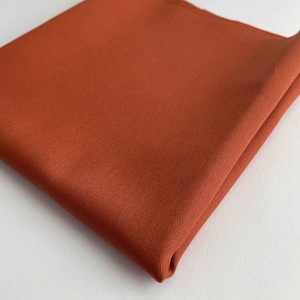 Relaxed Organic Cotton Twill Fabric in Terracotta Orange | Midweight 7oz, Great  for pants, chore coats, jackets, bags