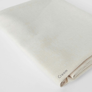 Lightweight Linen Rayon Blend Fabric for Apparel in 20+ Colors, yarn dyed and solids, Brussels Washer by Robert Kaufman Cream (yarn-dyed)