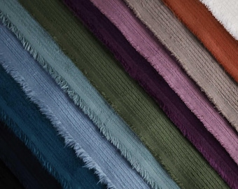 Wide 6 Wale Stretch Corduroy Cotton Fabric in 11 Colors | 9.7 oz, 56&quot; wide, cotton and elastane, Oeko-Tex Certified