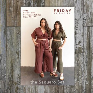 Saguaro Set Sewing Pattern by Friday Pattern Company (XS-7X)