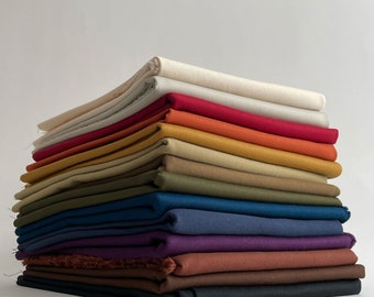 Premium Organic Cotton Twill Fabric in 14 colors | Midweight with a Relaxed Soft Hand