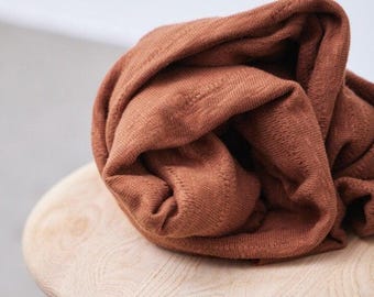 Organic Cotton Sweater Knit Fabric in Sienna, by Mind the Maker