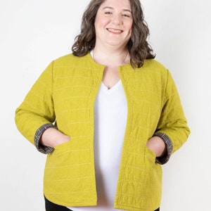 Tamarack Jacket Sewing Pattern by Grainline Studios Patterns | Plus Sizes 14-30