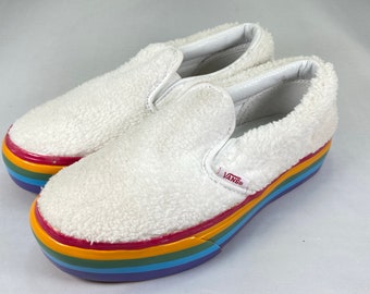 colorful platform vans