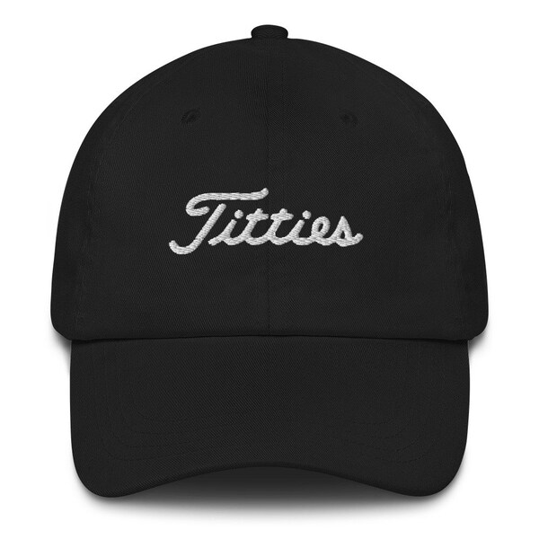Titties Hat 2209 - Embroidered Adjustable Funny Statement Cap