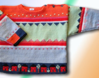 Pull Bebe Jacquard Etsy