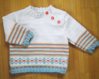 Pull Bebe Jacquard Etsy