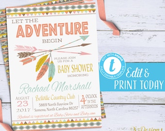 Tribal Baby Shower - Etsy