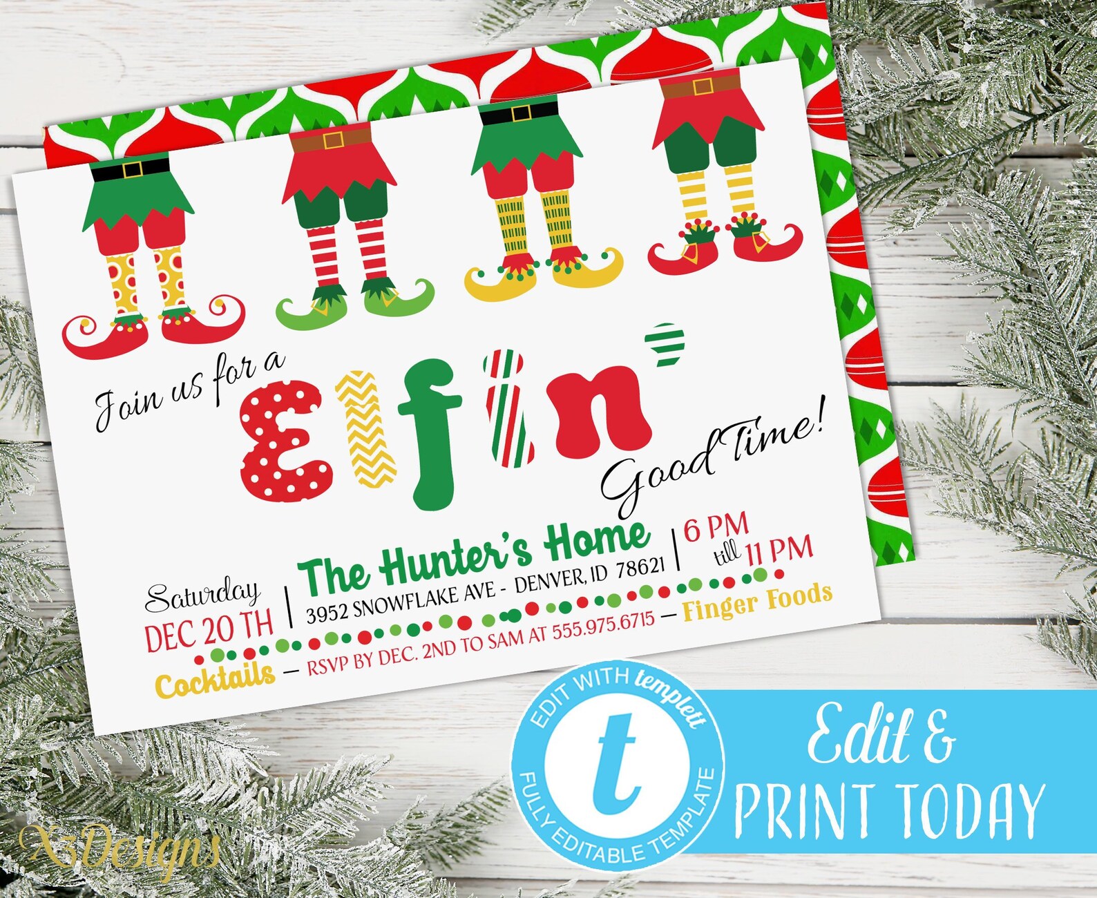 Elf Christmas Party Invitation Instant Download Christmas Etsy Elf Christmas Party Invitation Instant Download Christmas Etsy