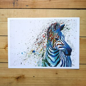 Zara the Zebra          Zebra Print, Zebra Art, African Art, Safari Art, Safari Painting, Zebra Painting