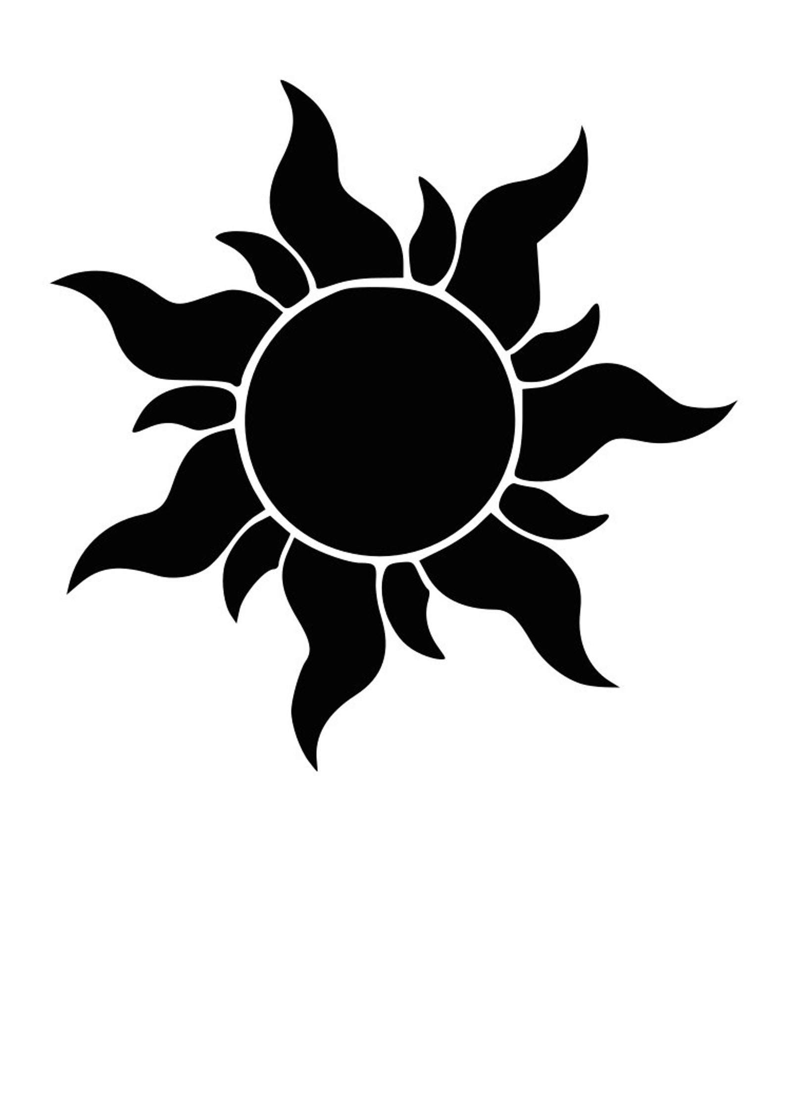 rapunzel sun decal