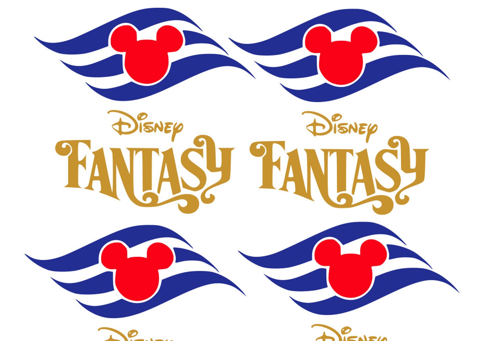 Disney Cruise Line Logo Disney Fantasy Iron On 12X12 HTV Etsy