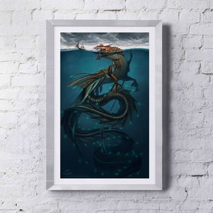 INTO THE DEPTHS Art Print